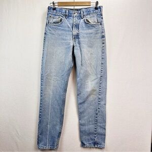Carhartt Mens Vintage Jeans 32 x 30 Light Stonewashed Baggy Straight Distressed